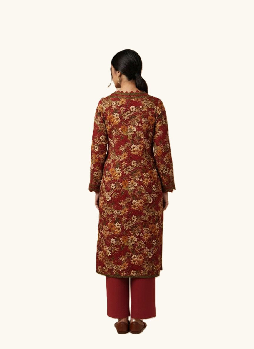 Marina 2-Piece Winter Suit – Floral Red