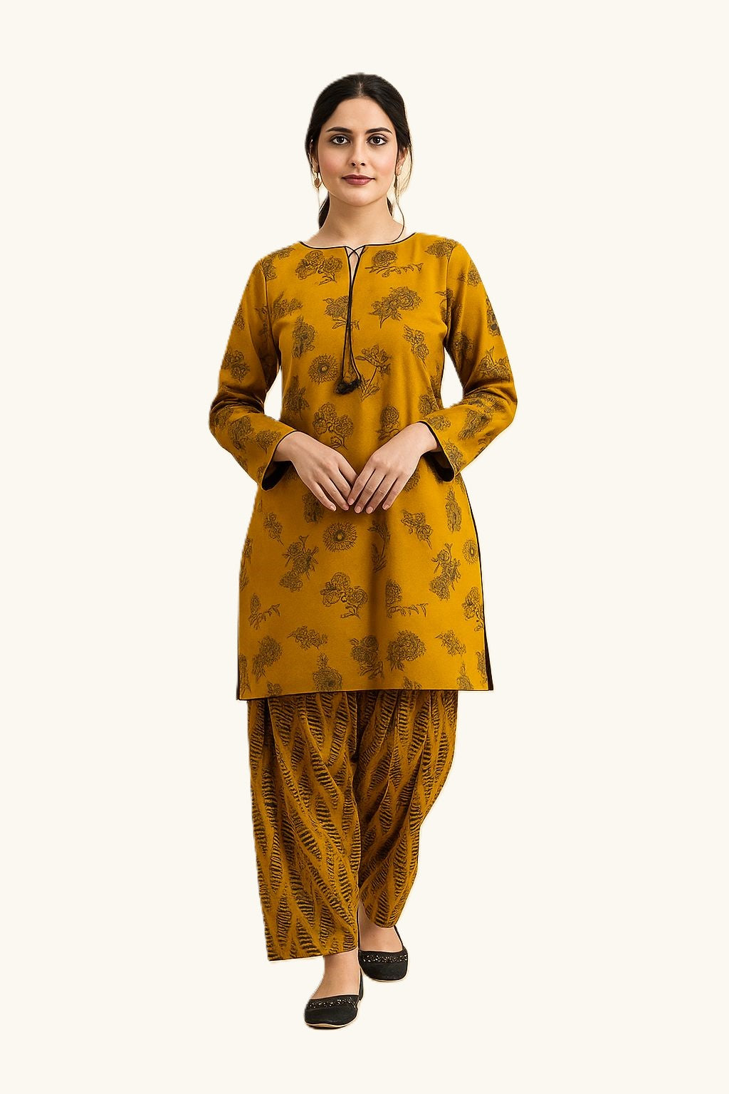 Autumn Radiance – Printed Khaddar 2-Piece by ZARH Official